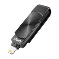 忆捷（EAGET） 优盘 USB3.0 Lightning接口手机电脑两用 U盘 i66Plus-1T 55×15×8mm (单位:个) 锖色