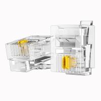 绿联（UGREEN）  80108 水晶头  4芯 6P4C RJ11接口 100个/包 （单位： 包）透明色