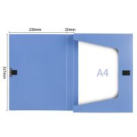 得力（deli） 5681 塑料档案盒文件盒 A4 25mm（单位：个）蓝色