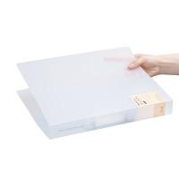 齐心（COMIX） A5625 简约两孔夹文件夹 A4 25mm（单位：个） 透明