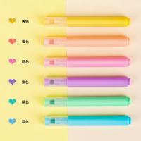 得力（deli） S605 荧光笔 柔彩三角杆 (单位:盒) 6色