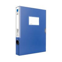 得力（deli） 5682 塑料文件盒档案盒 A4 35mm（单位：个）蓝