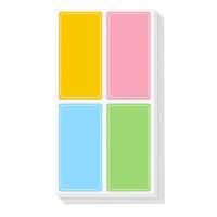 NVV BL-06 标签贴纸大号60*30mm 4贴/张 20张/包（单位：包）彩色
