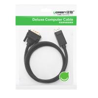 绿联（UGREEN） 10242 DP转DVI线 1米 黑色 (单位:根)