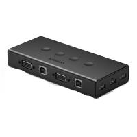绿联（UGREEN） 50280 VGA KVM切换器 4进1出 黑色 (单位:个)