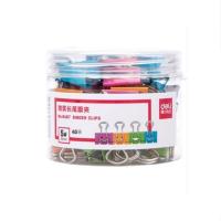 得力（deli） 8487 长尾夹 40只19mm 混色（单位：筒）