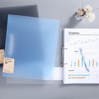 齐心（COMIX）A5625 两孔文件夹 25mm A4 浅蓝（单位：个）新老包装随机发货