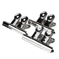 得力（deli）9522 圆形铁票夹 64mm 6只/包（单位：包）银色