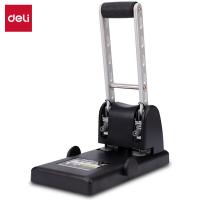 得力（deli）0130重型打孔机 孔距80mm 打孔直径6mm 孔数2孔 164*120mm 单次打孔约100张（单位：台）黑色