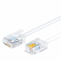 山泽（SAMZHE） DH-2020L 电话线 2芯单股纯铜座机跳线 20米 白色 (单位:条)