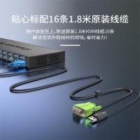 胜为（shengwei） KS-316A 16口VGA机架式KVM切换器 16进1出 1920*1440/60Hz 频宽500MHZ （单位：台)