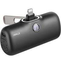 爱沃可（iWALK） LPS001L 便携支架版胶囊充电宝 5000mAh lightning接口 （单位：个） 黑色