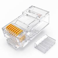 胜为（shengwei）  RCA-3100 六类水晶头 千兆纯铜50U镀金接头 两件式RJ45电脑非屏蔽网络8P8C连接头 100个/盒（单位：盒）