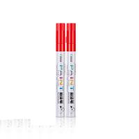 得力（deli）S558 油漆笔 12支/盒 2mm（单位：盒）红色