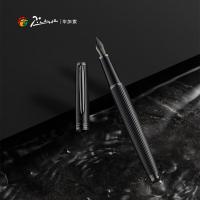 毕加索（pimio） PS-5557 钢笔 铱金笔（F尖）+墨水×1 （单位:套） 哑黑灰夹