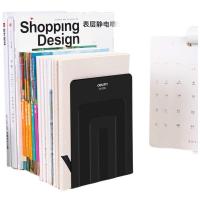 得力（deli）9264 铁书立 101x134x176mm 2片/付（单位：付）黑