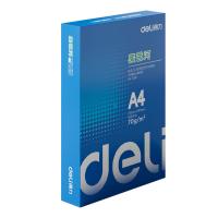 得力（deli）7400 莱茵河复印纸 A4 70g 500张/包 1包（单位：包）白