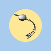 雷摄（LEISE） LS-LGXPD01 数据线 一拖三伸缩 黑色 (单位:条)