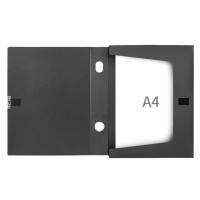 得力（deli）33202 粘扣档案盒 A4/55mm 10个/盒（单位：盒）黑色