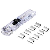 得力（deli）8591A 推夹器（含8枚补充夹）16mm 1pcs/卡（单位：卡）透明白