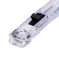 得力（deli）8591A 推夹器（含8枚补充夹）16mm 1pcs/卡（单位：卡）透明白