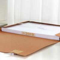 得力（deli）63201 牛皮纸档案盒  A4/20mm 10个 220*310*20mm（单位：包）