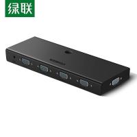 绿联（UGREEN） 50292 VGA分配器 1进4出 黑色  高清视频1进4出分屏器 (单位:个)