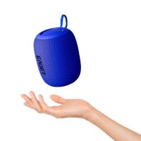 忆捷（EAGET） EK02-蓝色 蓝牙音箱 尺寸：115mm*115mm*75mm 材质：ABS硅胶防水布料 蓝牙版本：5.3 1200mAH (单位：个) 蓝色