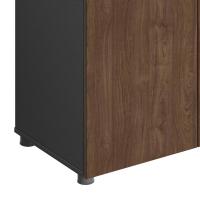 臻远 ZY-SY-179 文件柜 三门 木质文件柜储物柜 120*40*200cm（单位：台）胡桃色