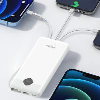 沃品（WOPOW）LQ03自带线充电宝10000毫安时22.5W快充移动电源（单位：个）适用苹果华为小米手机 颜色：白色