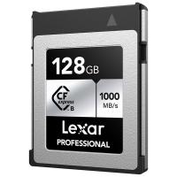 雷克沙（Lexar）LCXEXSL128G-RNENC 存储卡 128GB CFexpress™ Type B 传输1750MB/s 写入1300MB/s 29.60*38.50*3.80mm (单位：片) 黑银配色