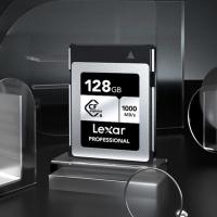 雷克沙（Lexar）LCXEXSL128G-RNENC 存储卡 128GB CFexpress™ Type B 传输1750MB/s 写入1300MB/s 29.60*38.50*3.80mm (单位：片) 黑银配色