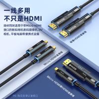 毕亚兹（BIAZE）hx72-15m8K光纤HDMI2.1版大小头分离式穿管线15米(单位：个）
