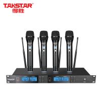 得胜（TAKSTAR） JD-4D 无线话筒 手持 一拖四（单位：套）黑色