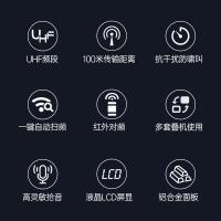 得胜（TAKSTAR） JD-4D 无线话筒 手持 一拖四（单位：套）黑色