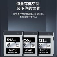 雷克沙（Lexar）LCXEXSL512G-RNENG 存储卡 512GB CFexpress Type B 读1750MB/s 富士佳能尼康适配 8K超清录制 cfe卡（SILVER） (单位：个) 灰色