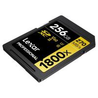 雷克沙（Lexar）LSD1800256 存储卡 256GB SD4.0 UHS-II 传输270MB/s 写入180MB/s 32*24*2.1mm (单位：片) 黑金配色