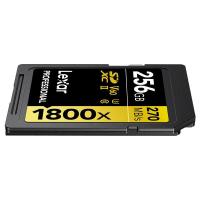雷克沙（Lexar）LSD1800256 存储卡 256GB SD4.0 UHS-II 传输270MB/s 写入180MB/s 32*24*2.1mm (单位：片) 黑金配色