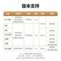 绿联（UGREEN）10110 4K数字高清线3D视频线 10米（单位：根）