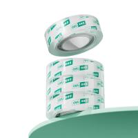 得力（deli）30065 易撕型文具胶带 18mm*30y*38μm 8卷/筒（单位：筒）高透 新旧包装随机发货
