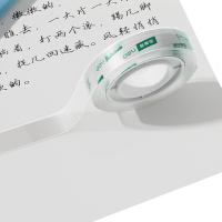 得力（deli）30065 易撕型文具胶带 18mm*30y*38μm 8卷/筒（单位：筒）高透 新旧包装随机发货
