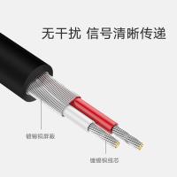 绿联（UGREEN） 10561 音视频连接线 3.5mm母转双莲花公头 （单位:根）