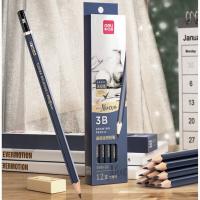得力（deli）S999-3B高级绘图铅笔 176mm 12支 新老包装随机发货（单位：盒） 蓝色