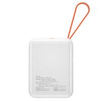 纽曼（Newmine） AL07 自带线充电宝 85.5*64.5*25mm 10000毫安 （单位：台） 白色