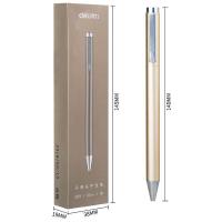 得力（deli） S99 中性笔 0.5mm 子弹头 香槟色 单色单装 (单位:支)