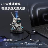 重力星球（GravaStar）狗氮 65W三口氮化镓充电器 84.5*60*62mm（单位：个）雪域白色
