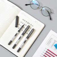 齐心（COMIX） RP618 签字笔 直液式走珠笔 子弹头 0.5mm 12支/盒 （单位:盒） 黑色