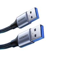 绿联（UGREEN） 80789 数据线 USB3.0公对公 壳编织 0.5m (单位：根) 黑色