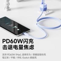 毕亚兹（BIAZE） K108 双头Type-C编织数据线 60W 1.2m(单位：根) 紫色
