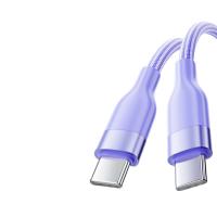 毕亚兹（BIAZE） K108 双头Type-C编织数据线 60W 1.2m(单位：根) 紫色